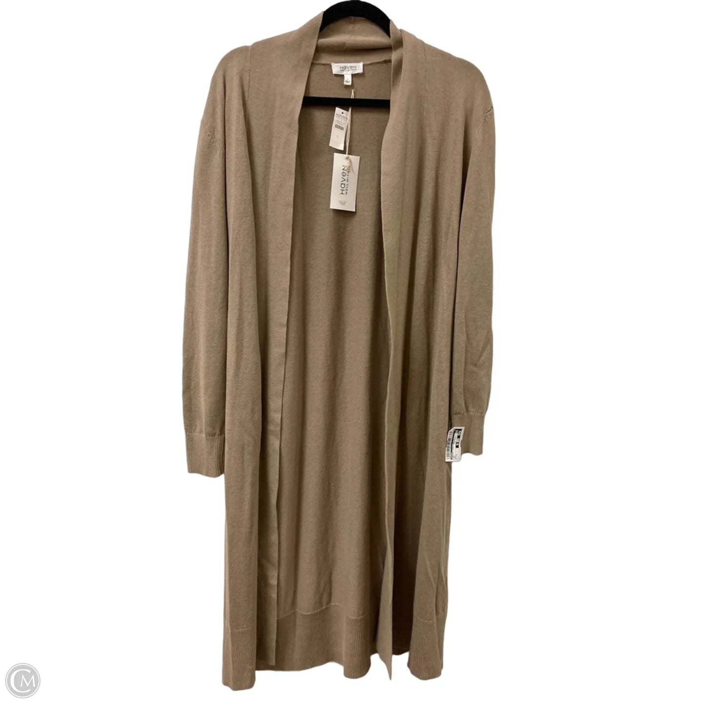 Sweater Cardigan By Haven In Tan, Size: S