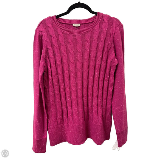 Sweater By Talbots In Pink, Size: S