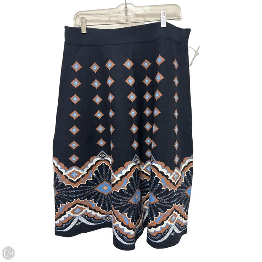 Skirt Midi By Talbots In Navy, Size: 10
