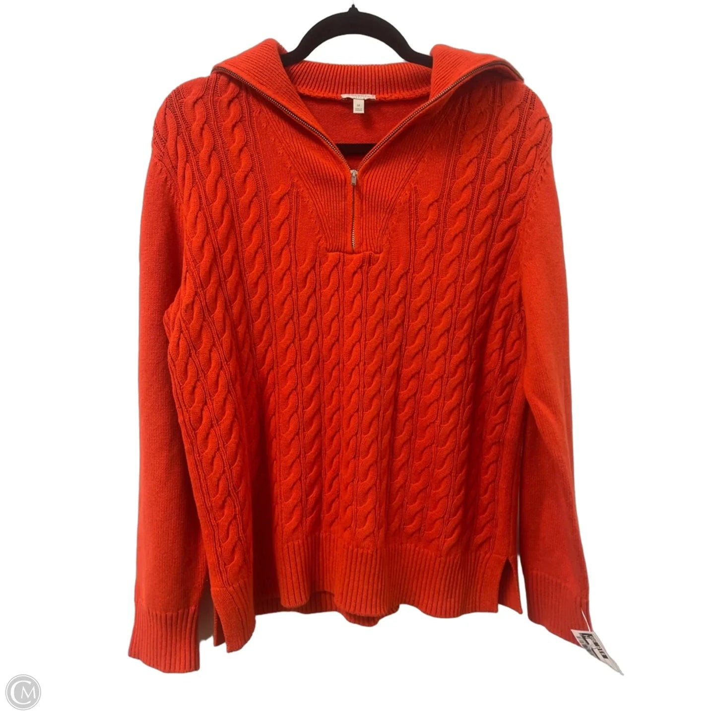 Sweater By Talbots In Orange, Size: M