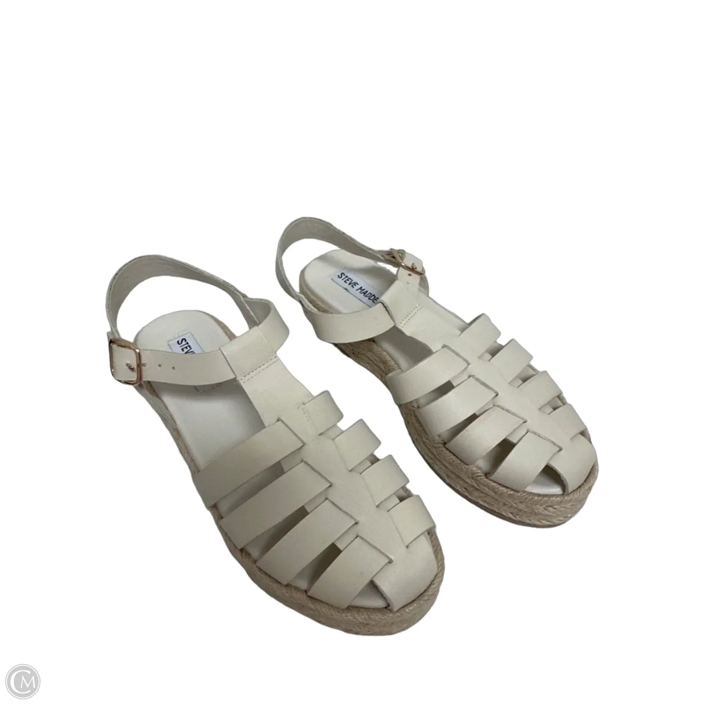 Sandals Flats By Steve Madden In Cream, Size: 7.5