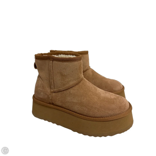 Boots Ankle Heels By Steve Madden In Brown, Size: 7