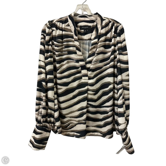 Top Long Sleeve By Banana Republic In Cream, Size: M
