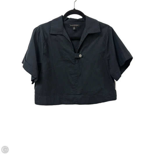 Top Short Sleeve By Banana Republic In Black, Size: M