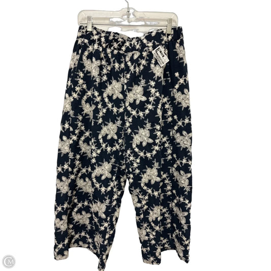 Pants Wide Leg By Clothes Mentor In Navy, Size: 10