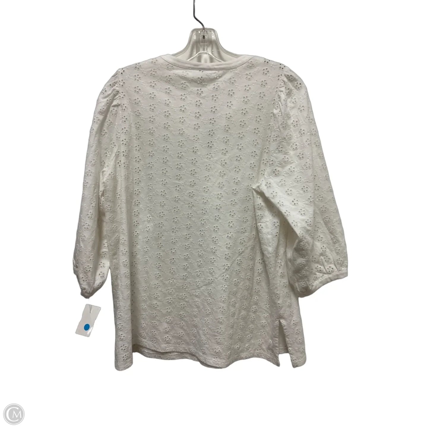 Top Long Sleeve By J. Jill In White, Size: S