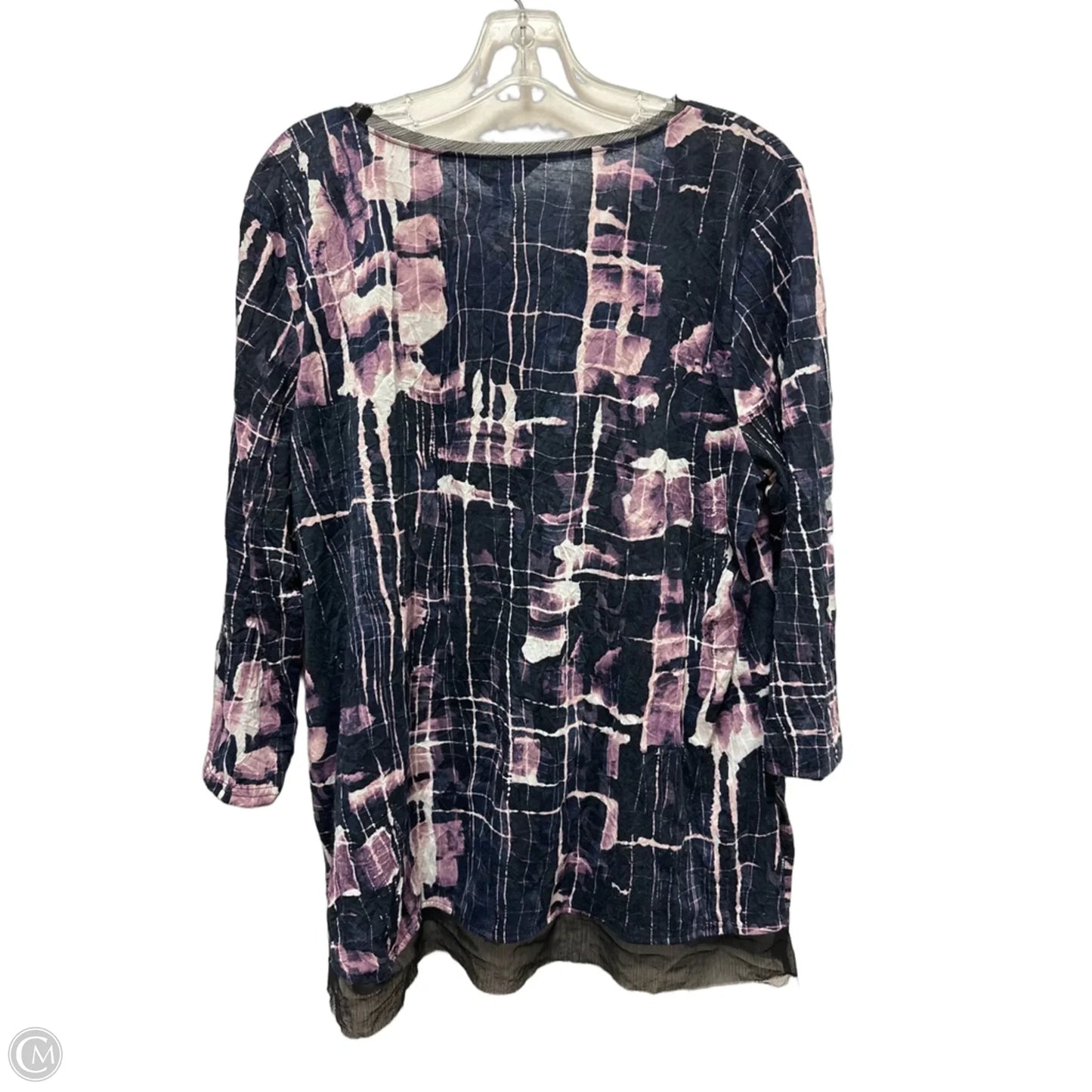 Top Long Sleeve By Simply Vera In Blue, Size: Xl