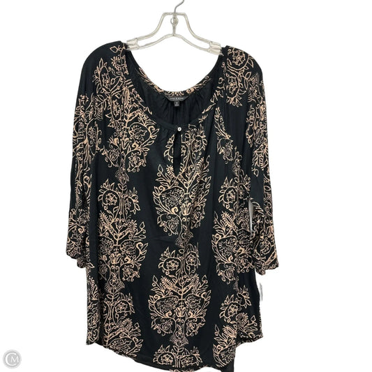 Top Long Sleeve By Lucky Brand In Black, Size: 1x