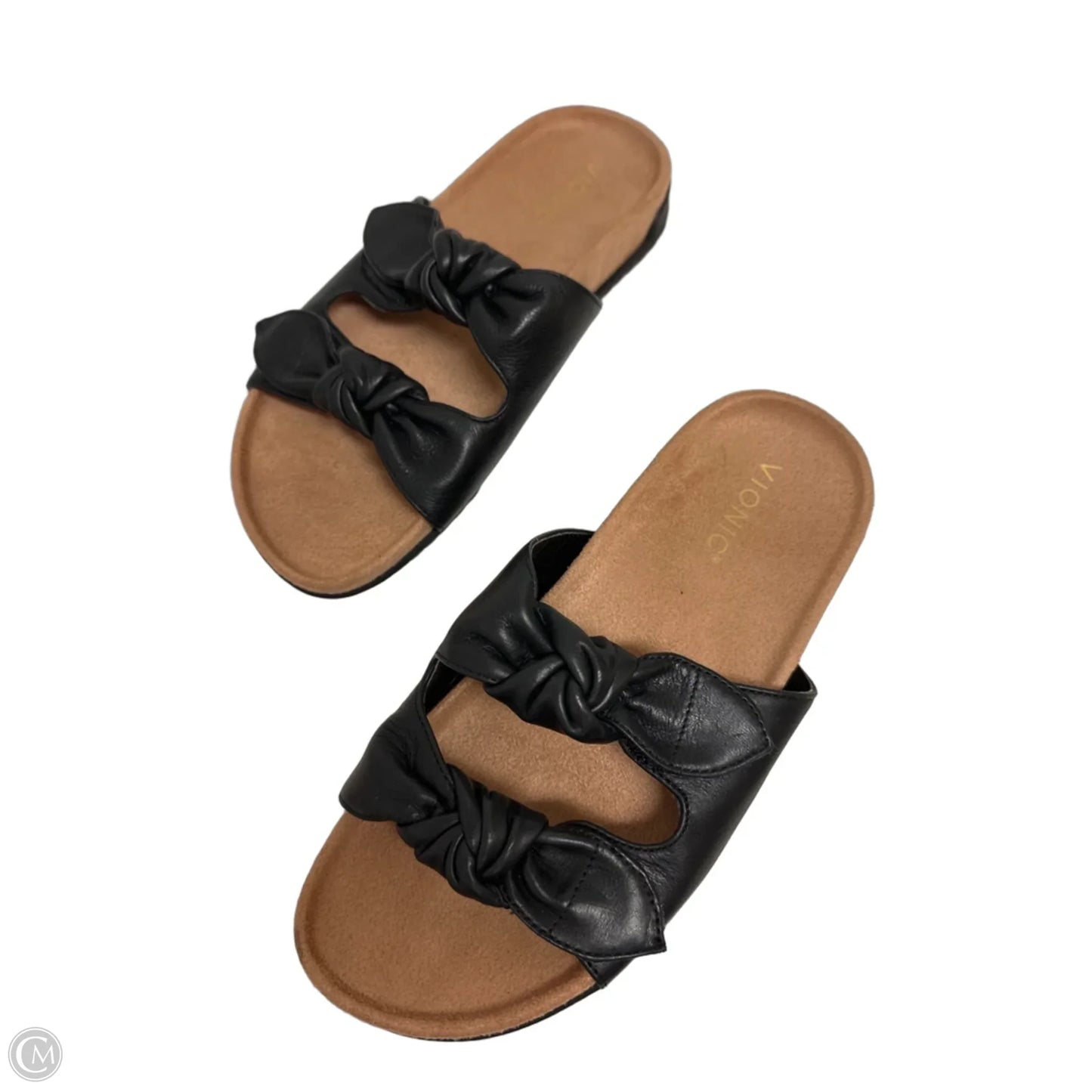 Sandals Flats By Vionic In Black, Size: 7