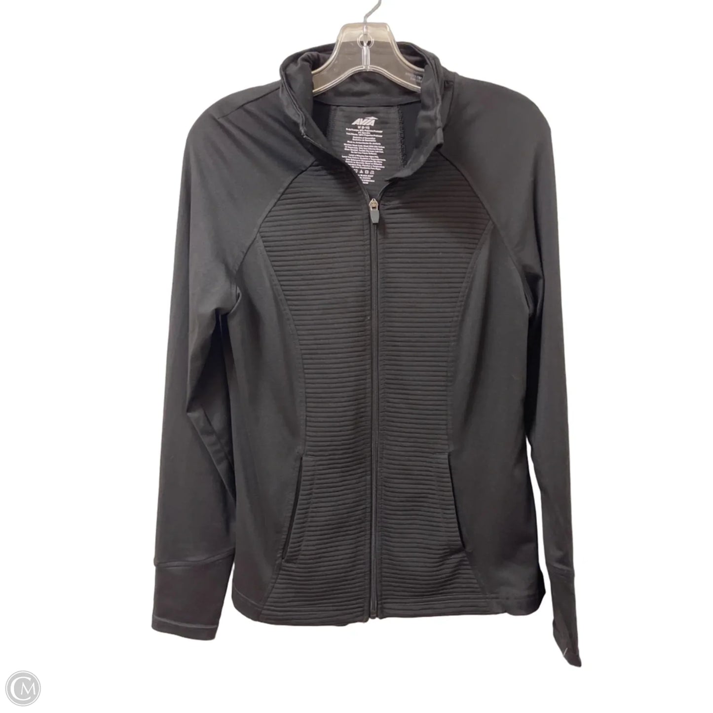 Athletic Jacket By Avia In Black, Size: M