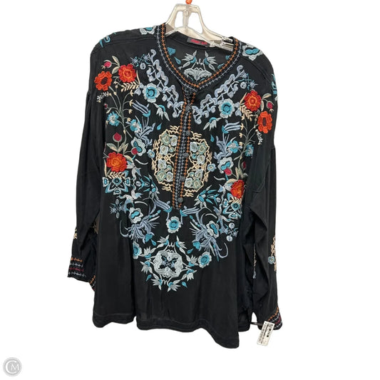 Tunic Designer By Johnny Was In Navy, Size: S
