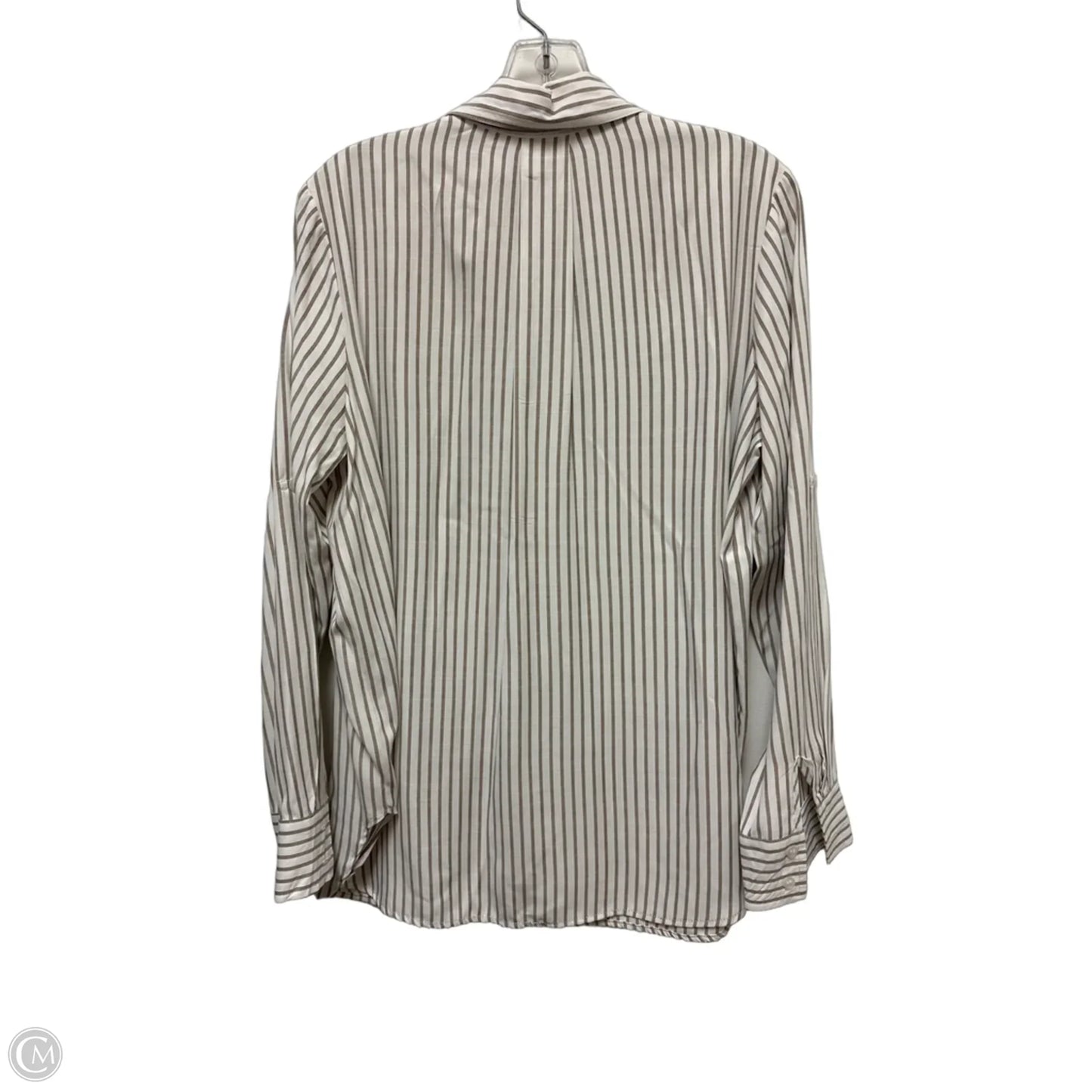 Blouse Long Sleeve By Max Studio In Brown, Size: M