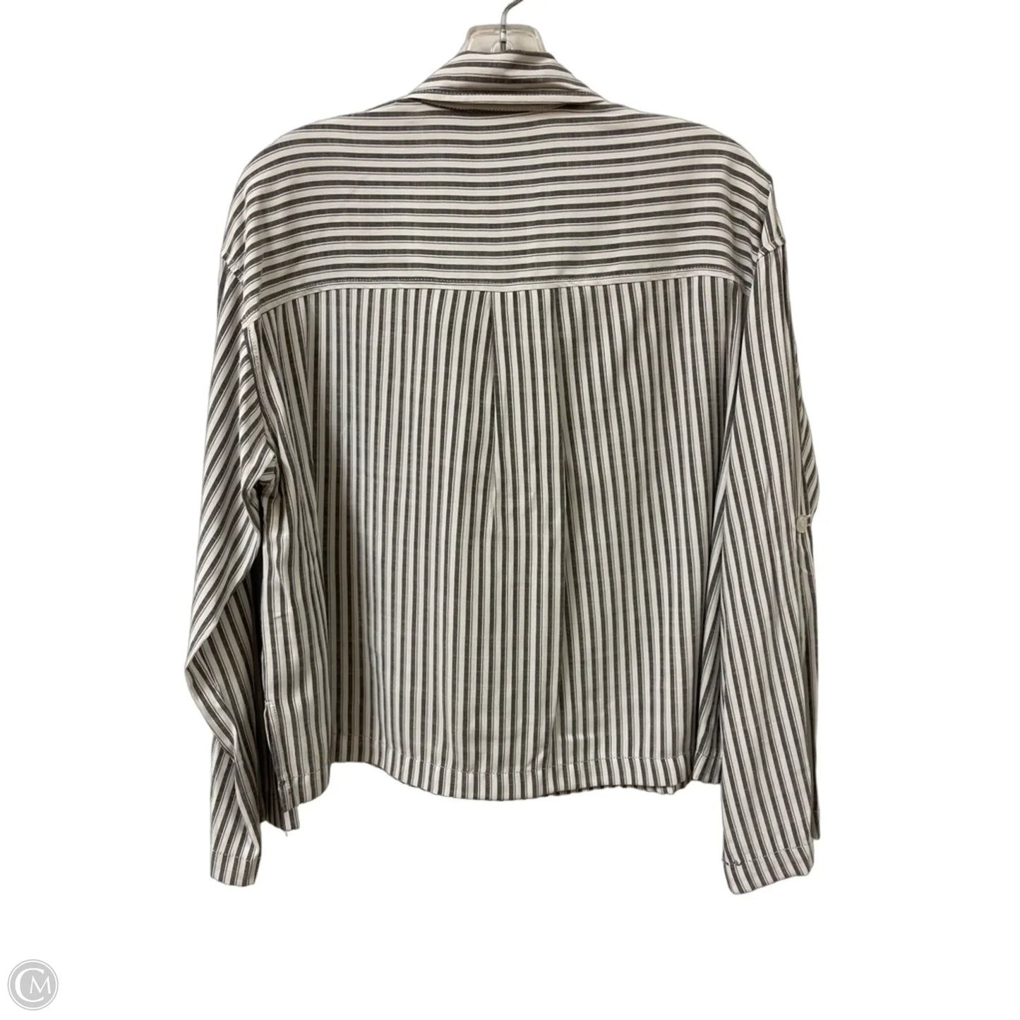 Top Long Sleeve By Max Studio In Grey, Size: S