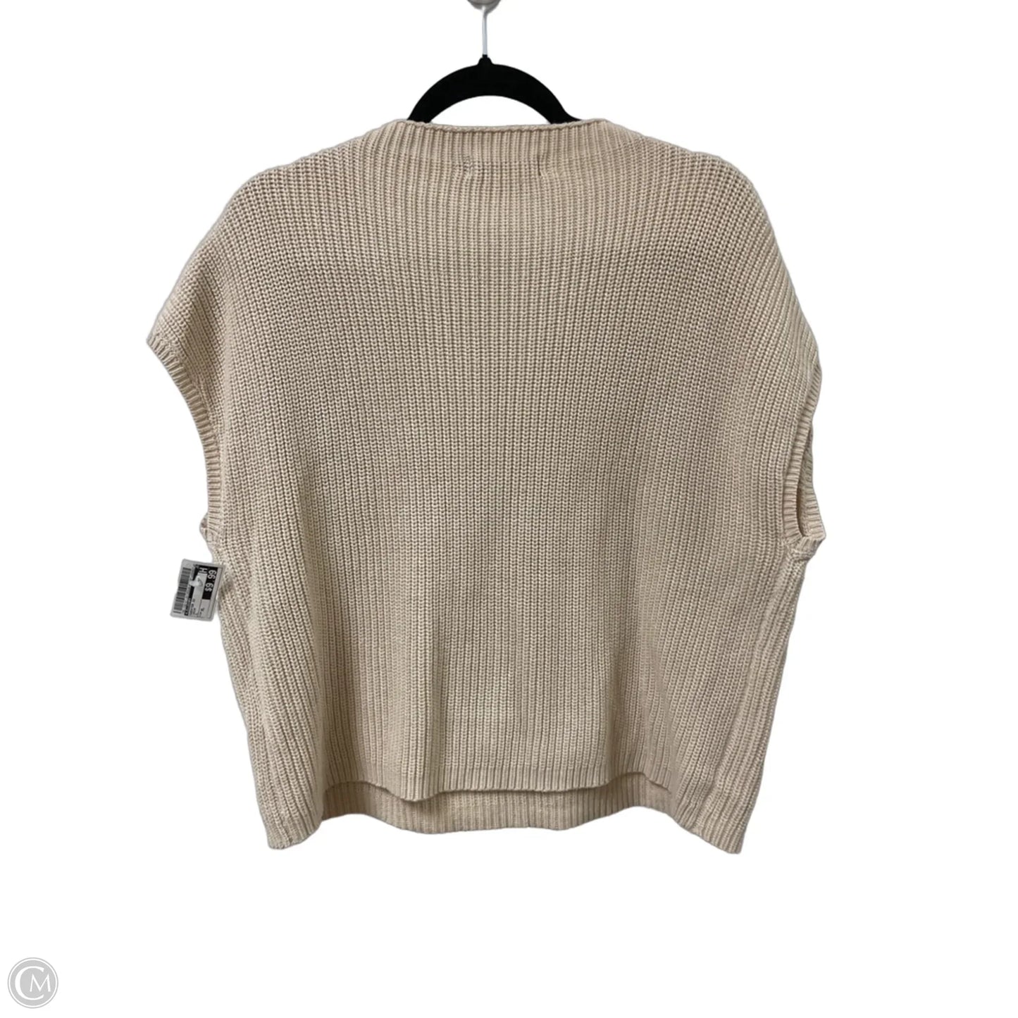 Sweater Short Sleeve By Lillusory In Cream, Size: Xl