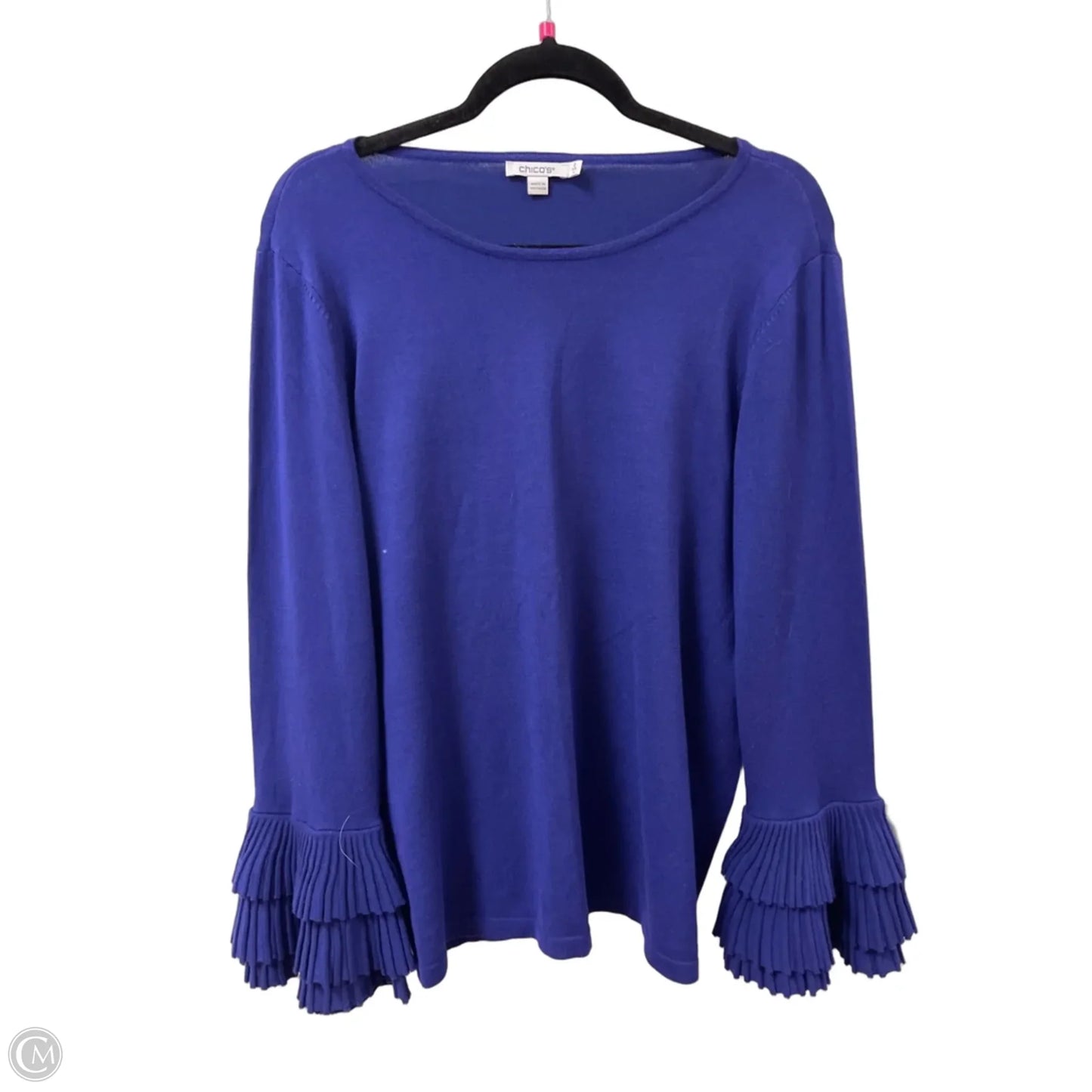 Sweater By Chicos In Blue, Size: L