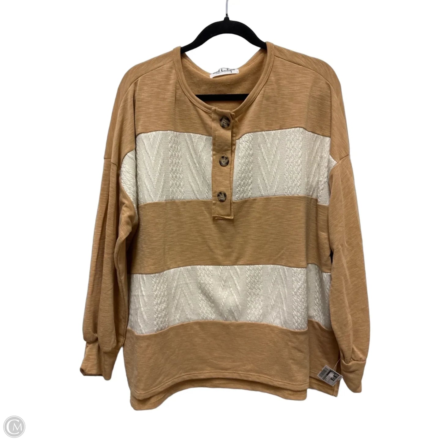 Sweater By Mod Boutique In Tan, Size: L