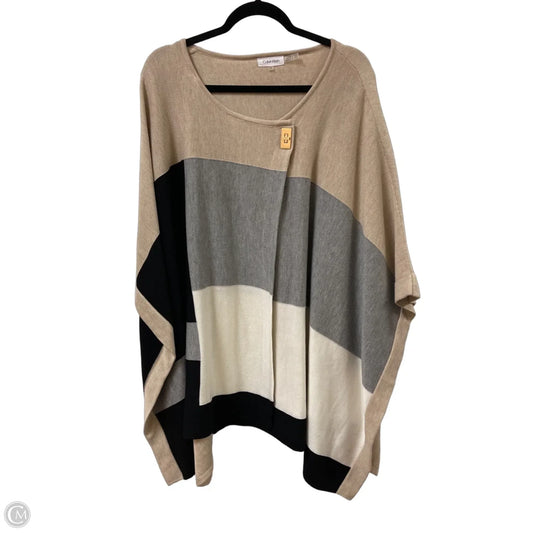 Shawl By Calvin Klein In Tan, Size: Osfm