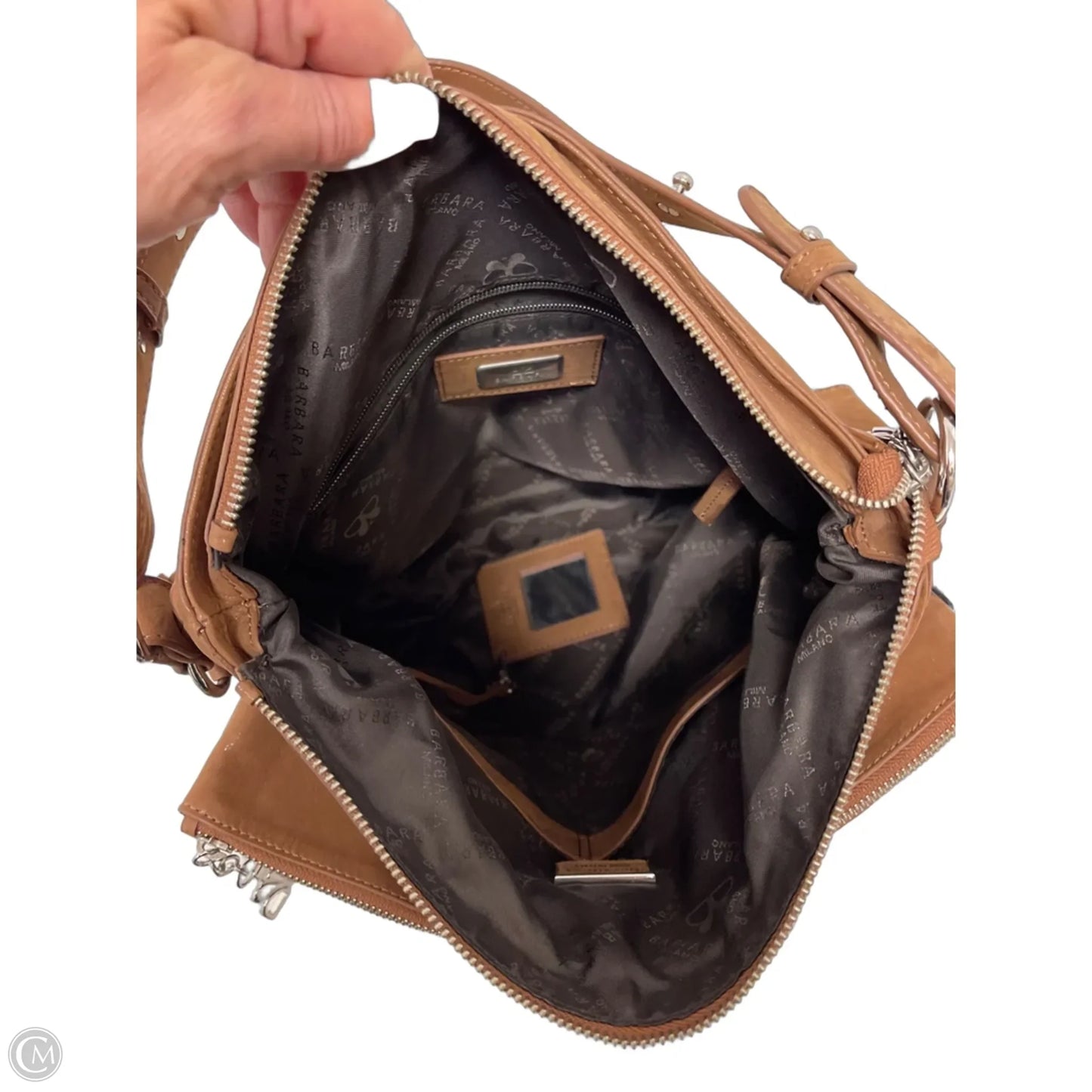 Handbag Leather By Clothes Mentor, Size: Large