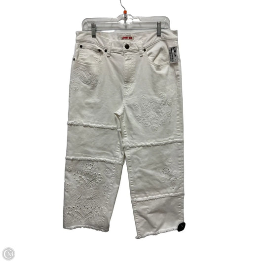 Jeans Designer By Johnny Was In White, Size: 8