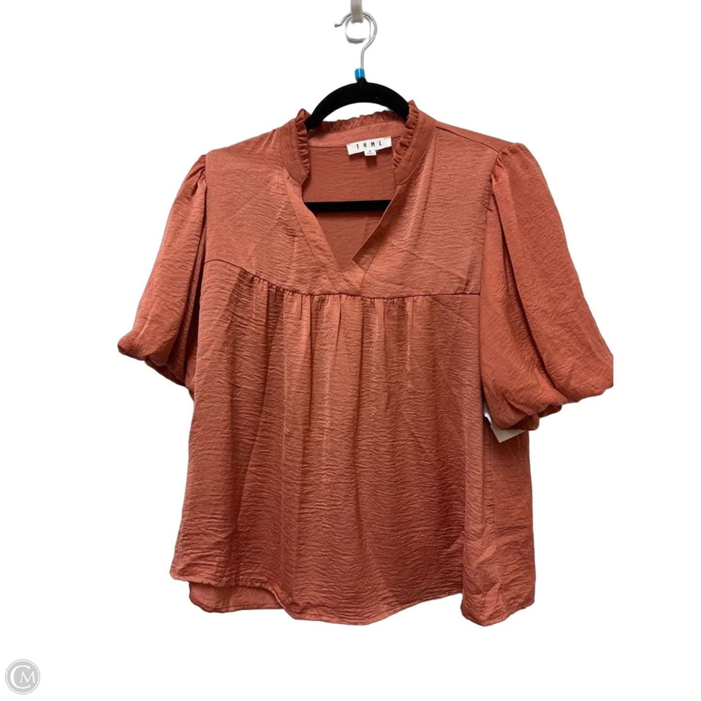 Top Long Sleeve By Thml In Orange, Size: S