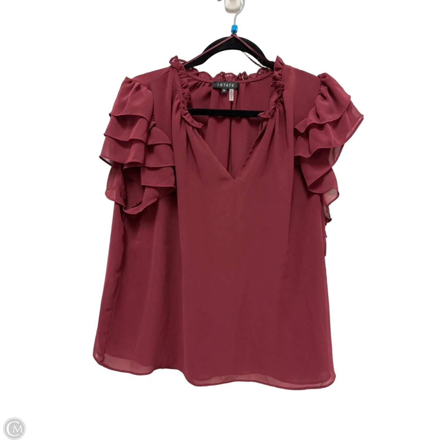 Top Short Sleeve By 1.state In Red, Size: Xl