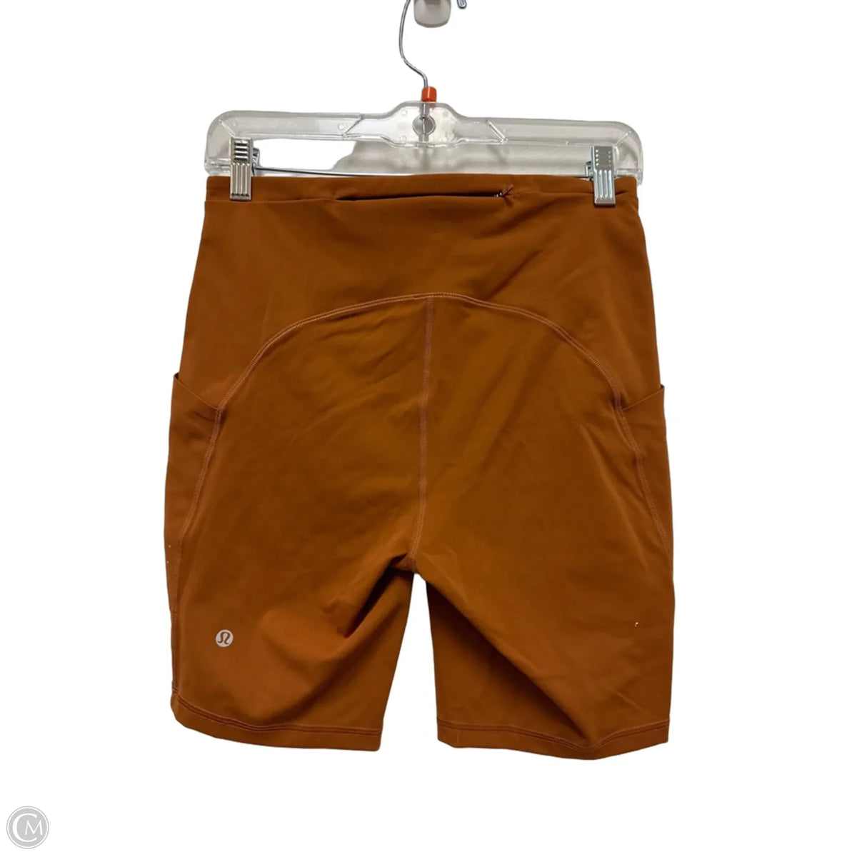Athletic Shorts By Lululemon In Orange, Size: 8
