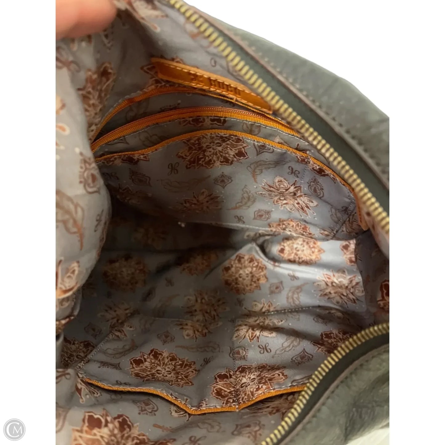 Handbag Leather By Hobo Intl, Size: Large