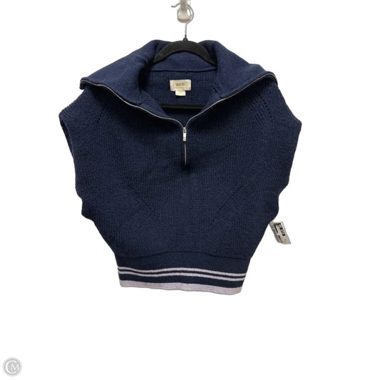 Sweater Short Sleeve By Maeve In Navy, Size: Xs