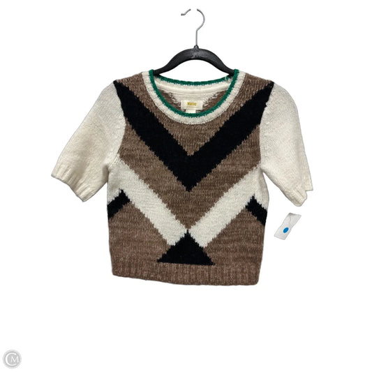 Sweater Short Sleeve By Maeve In Cream, Size: Xxs