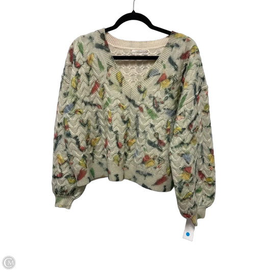 Sweater By Anthropologie In Cream, Size: Xs