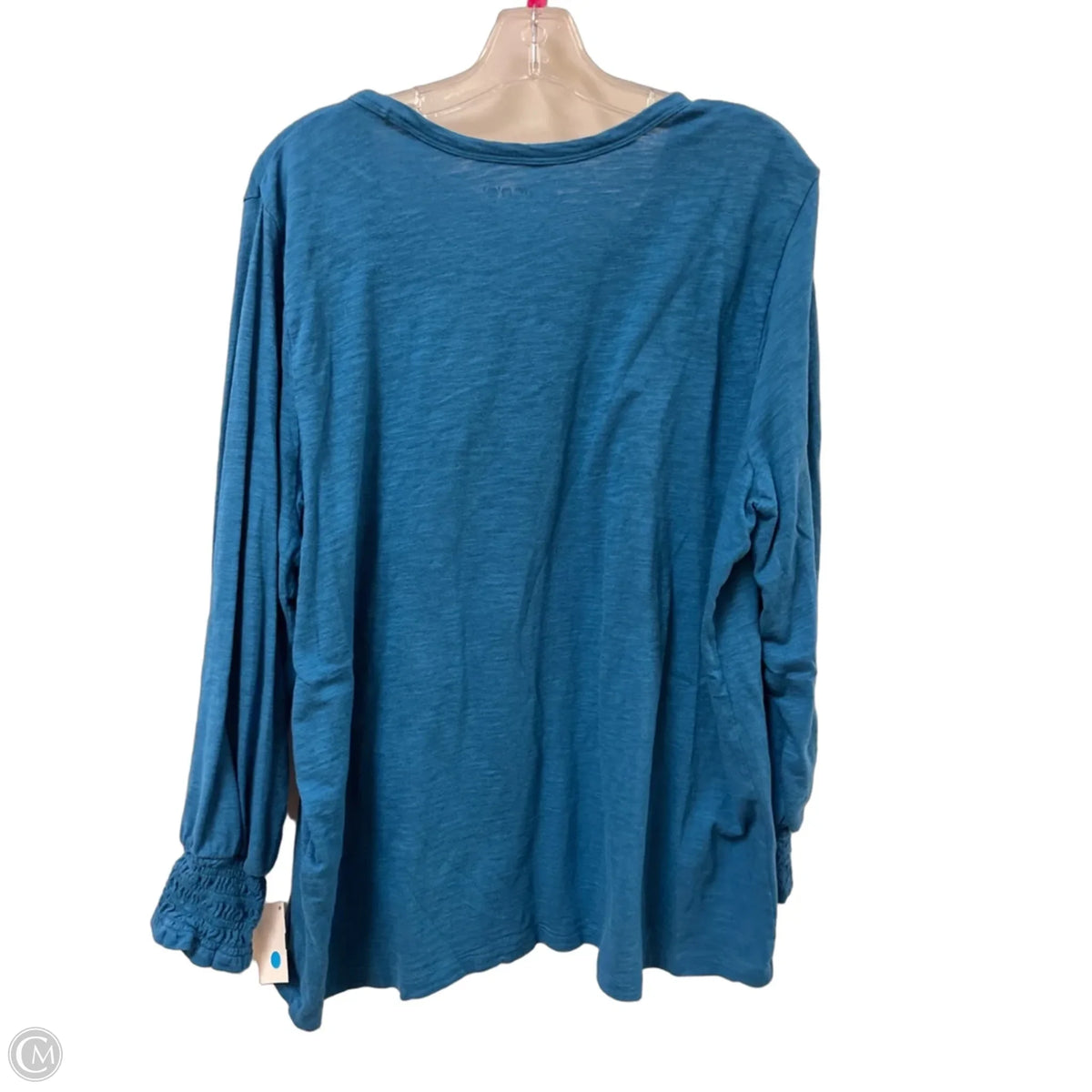 Top Long Sleeve By Chicos In Blue, Size: 1x
