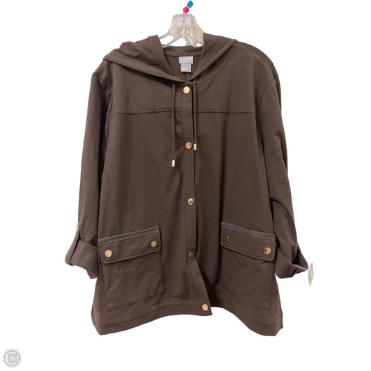 Jacket Other By Chicos In Brown, Size: 1x