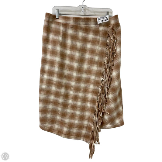 Skirt Maxi By Time And Tru In Tan, Size: 12