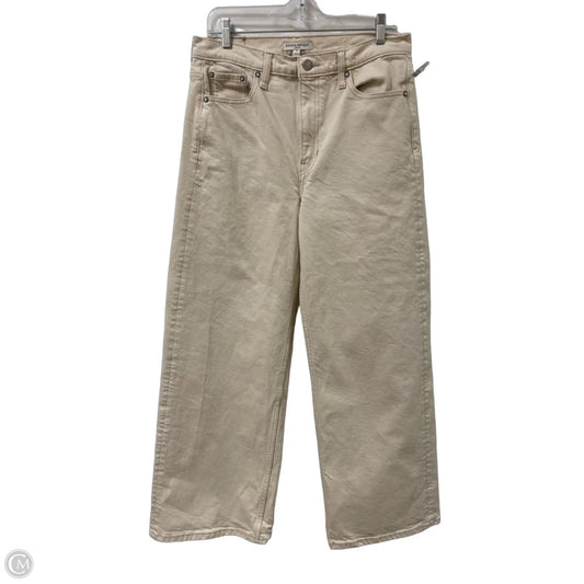 Pants Wide Leg By Banana Republic In Cream, Size: 8