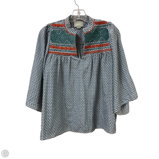 Top Long Sleeve By Maeve In Blue, Size: S