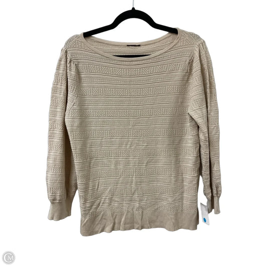 Sweater By Clothes Mentor In Cream, Size: M