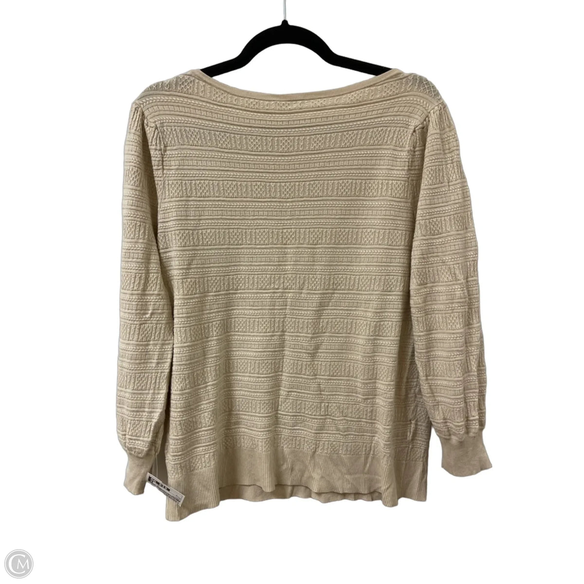 Sweater By Clothes Mentor In Cream, Size: M