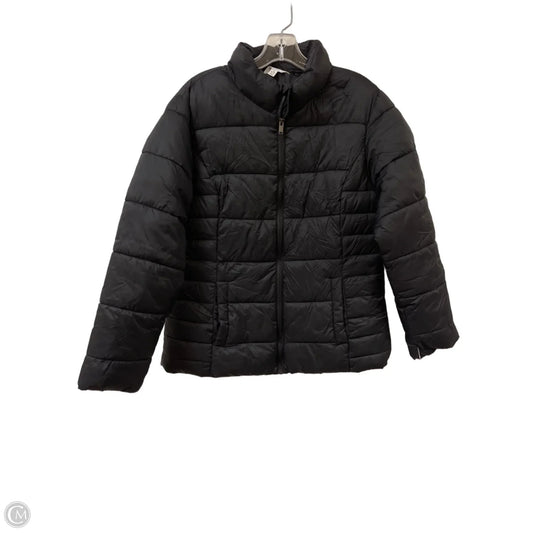 Coat Puffer & Quilted By Time And Tru In Black, Size: M
