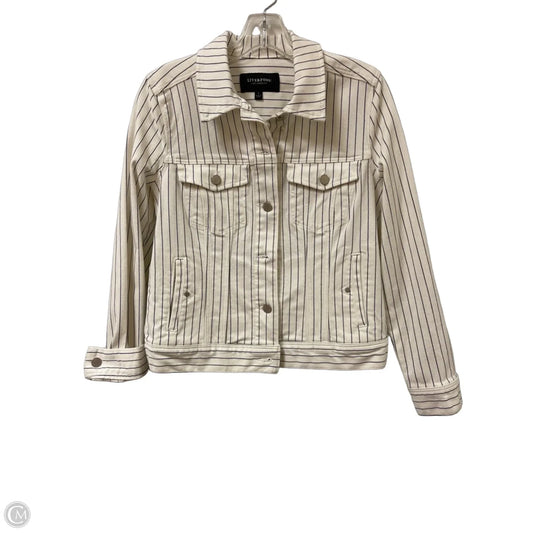 Jacket Denim By Liverpool In Black & White, Size: S