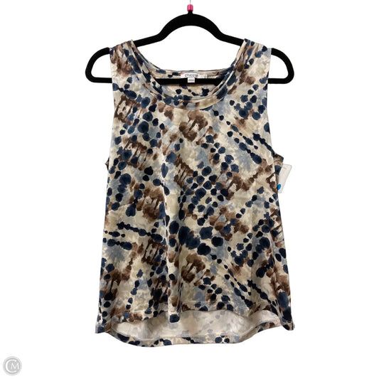 Top Sleeveless By Chicos In Blue, Size: M