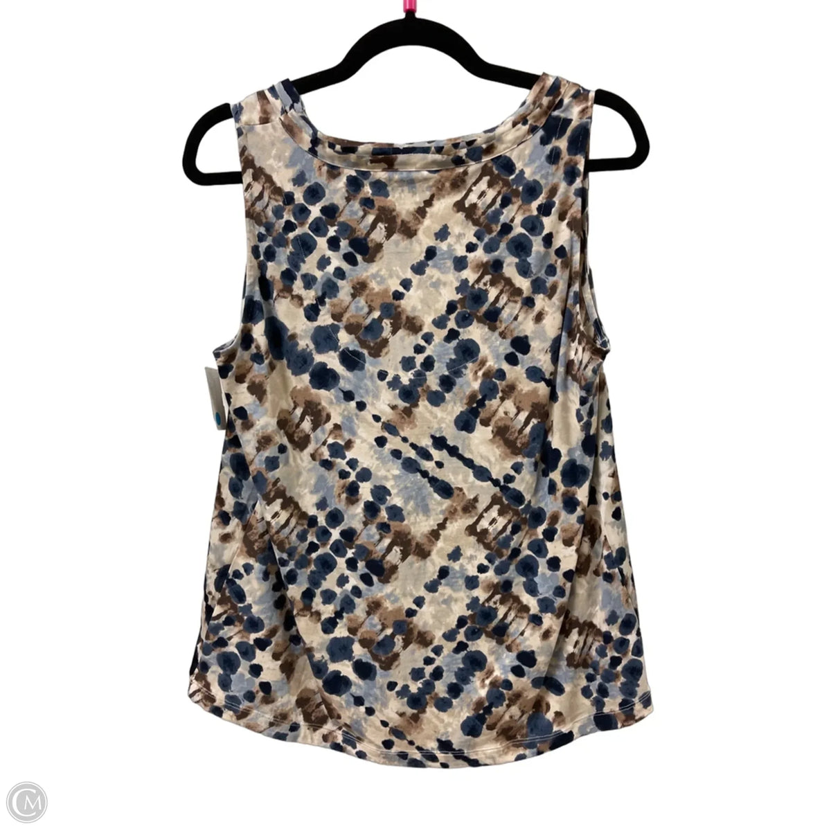 Top Sleeveless By Chicos In Blue, Size: M