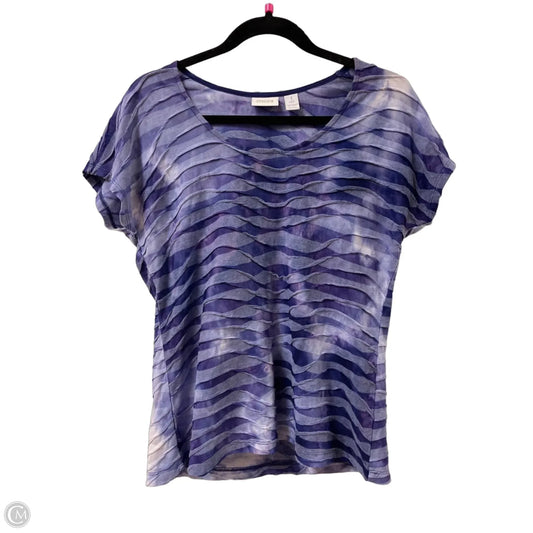Top Short Sleeve By Chicos In Purple, Size: M