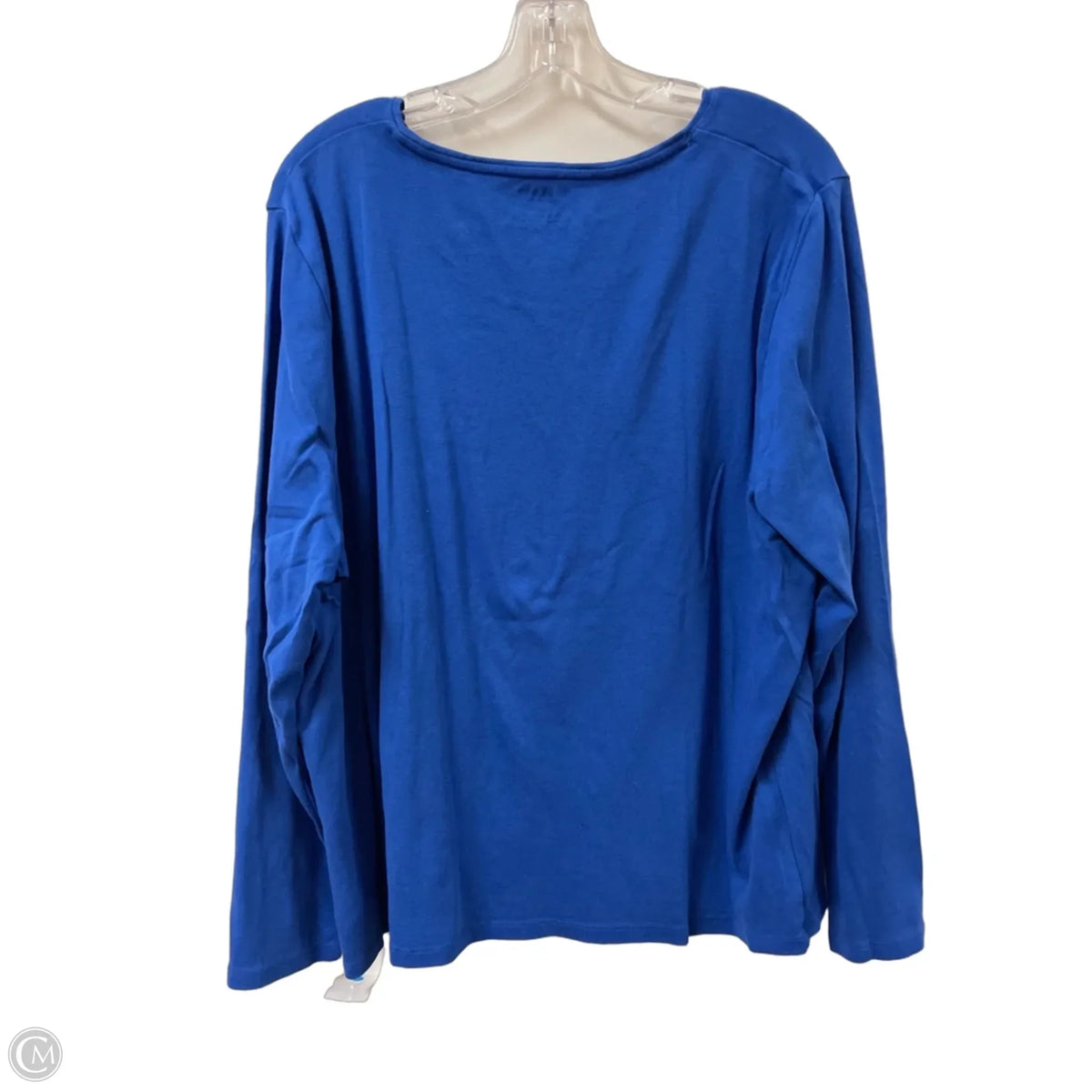 Top Long Sleeve By Talbots In Blue, Size: 3x