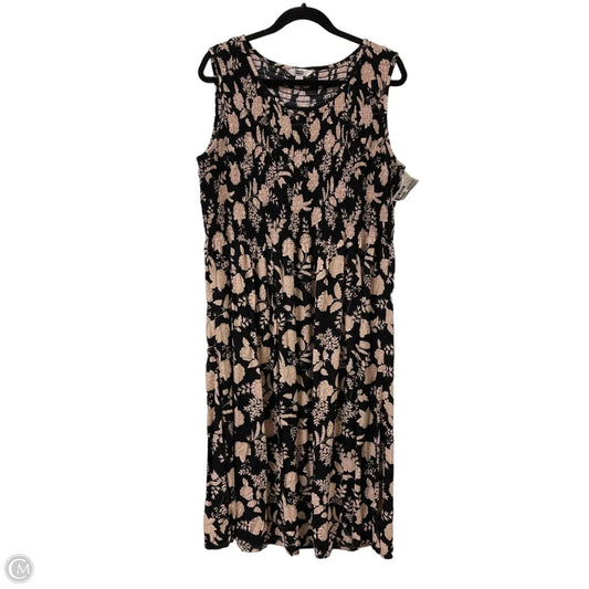 Dress Casual Maxi By Croft And Barrow In Floral Print, Size: 1x