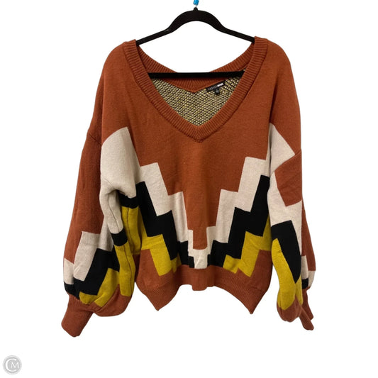 Sweater By Fashion Nova In Orange, Size: L