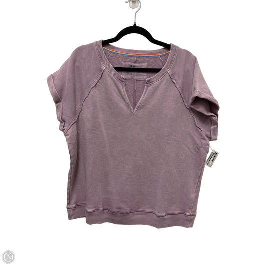 Sweater Short Sleeve By Pilcro In Purple, Size: L