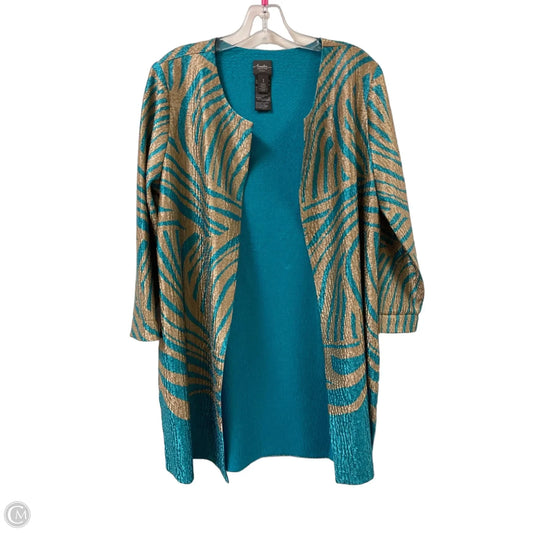 Sweater Cardigan By Chicos In Blue, Size: M