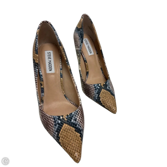 Shoes Heels Stiletto By Steve Madden In Snakeskin Print, Size: 7.5