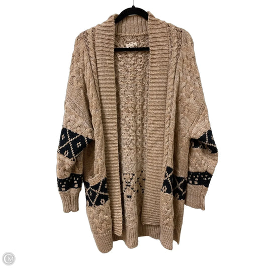 Sweater Cardigan By Pilcro In Brown, Size: Mp