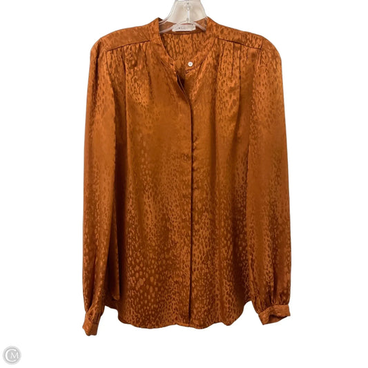 Blouse Long Sleeve By Alc In Orange, Size: S